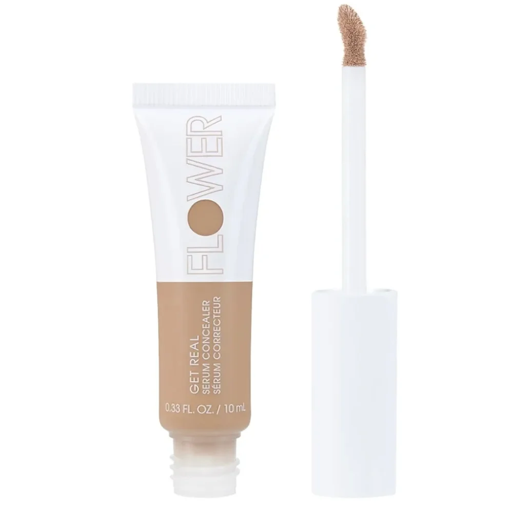 2 x Flower Beauty Get Real Serum Brightens Blurs Blemishes Concealer Light